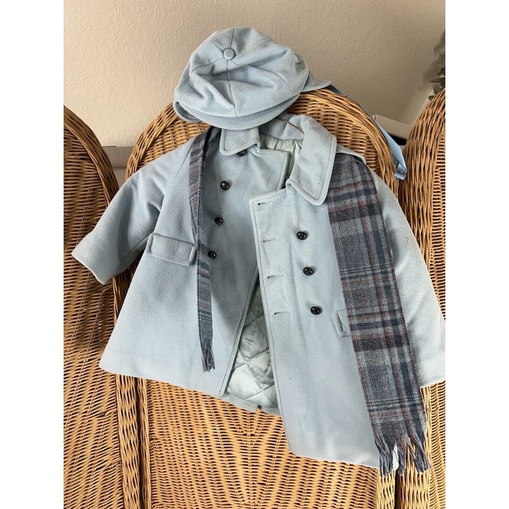 Vintage Children's Jacket Cute Togs Of New York Sz 2 With Hat